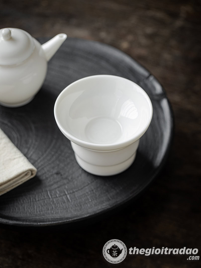 Bộ Lọc Trà Sứ Cảnh Đức, Giúp Lọc Cặn Trà, Mạt Trà 18 bo loc tra bang gom su canh duc cao cap--14