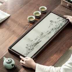 Khay Trà Đá Tự Nhiên Nguyên Tấm Vẽ Sơn Thủy 7 khay tra bang da tu nhien nguyen khoi ve son thuy--18