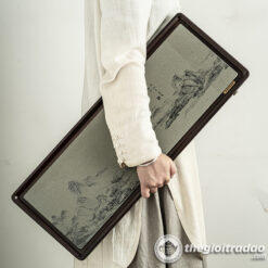 Khay Trà Đá Tự Nhiên Nguyên Tấm Vẽ Sơn Thủy 9 khay tra bang da tu nhien nguyen khoi ve son thuy--6