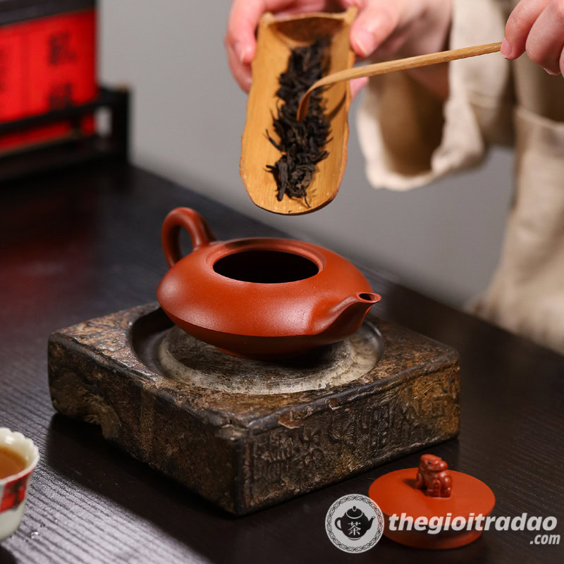 Ấm Tử Sa Quy Thú Thanh Thủy Nê 200ml 3 am tu sa quy thu thanh thuy ne 200ml--2