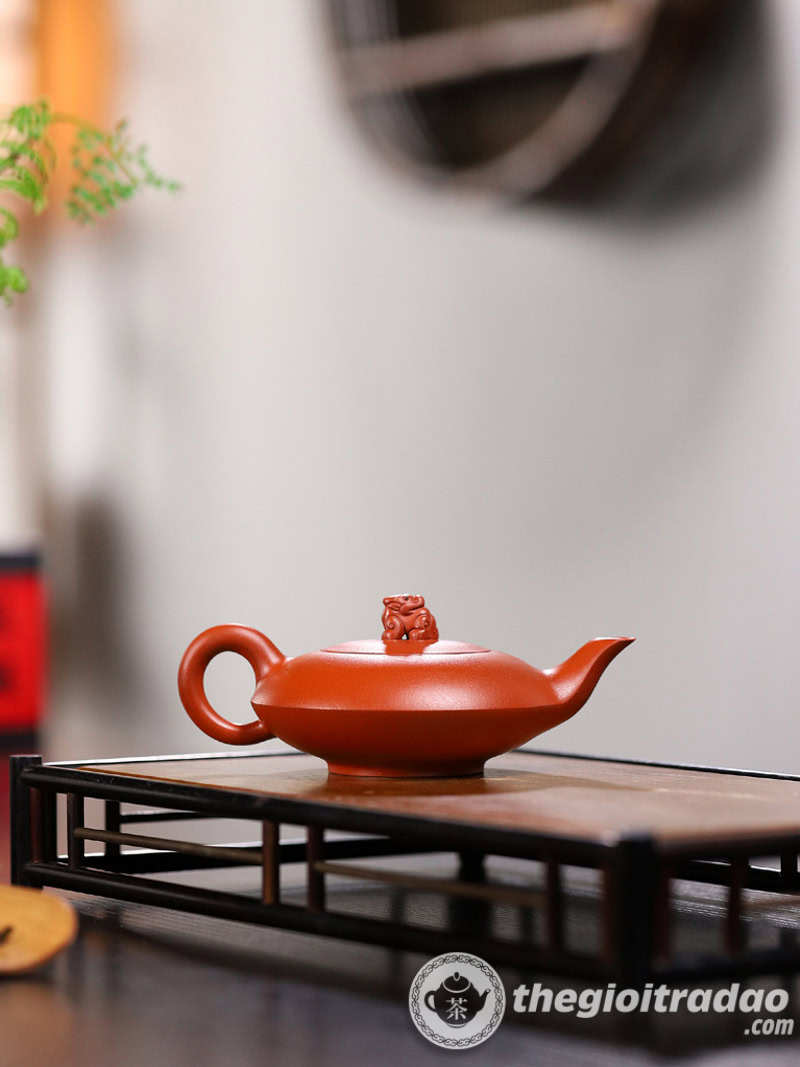 Ấm Tử Sa Quy Thú Thanh Thủy Nê 200ml 11 am tu sa quy thu thanh thuy ne 200ml--6