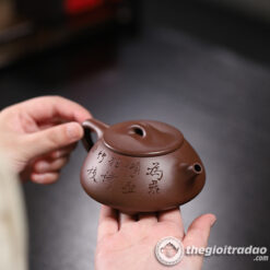 Ấm Tử Sa Thạch Biều Cảnh Chu Tử Nê 230ml 8 am tu sa thach bieu canh chu tu ne 230ml--5