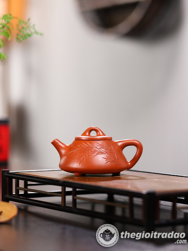 Ấm Tử Sa Thạch Biều Trúc Ảnh Giáng Ba Nê 220ml 10 am tu sa thach bieu truc anh giang ba ne 220ml--5