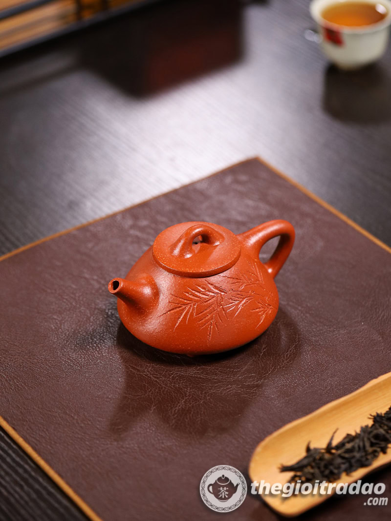 Ấm Tử Sa Thạch Biều Trúc Ảnh Giáng Ba Nê 220ml 12 am tu sa thach bieu truc anh giang ba ne 220ml--7