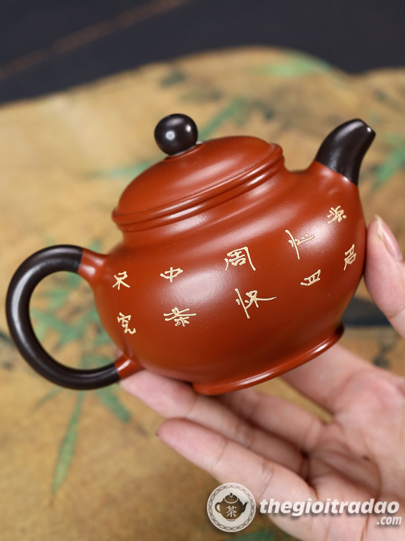 Ấm Tử Sa Xuyết Chỉ Đại Hồng Bào 220ml 17 am tu sa xuyet chi dai hong bao 220ml--13