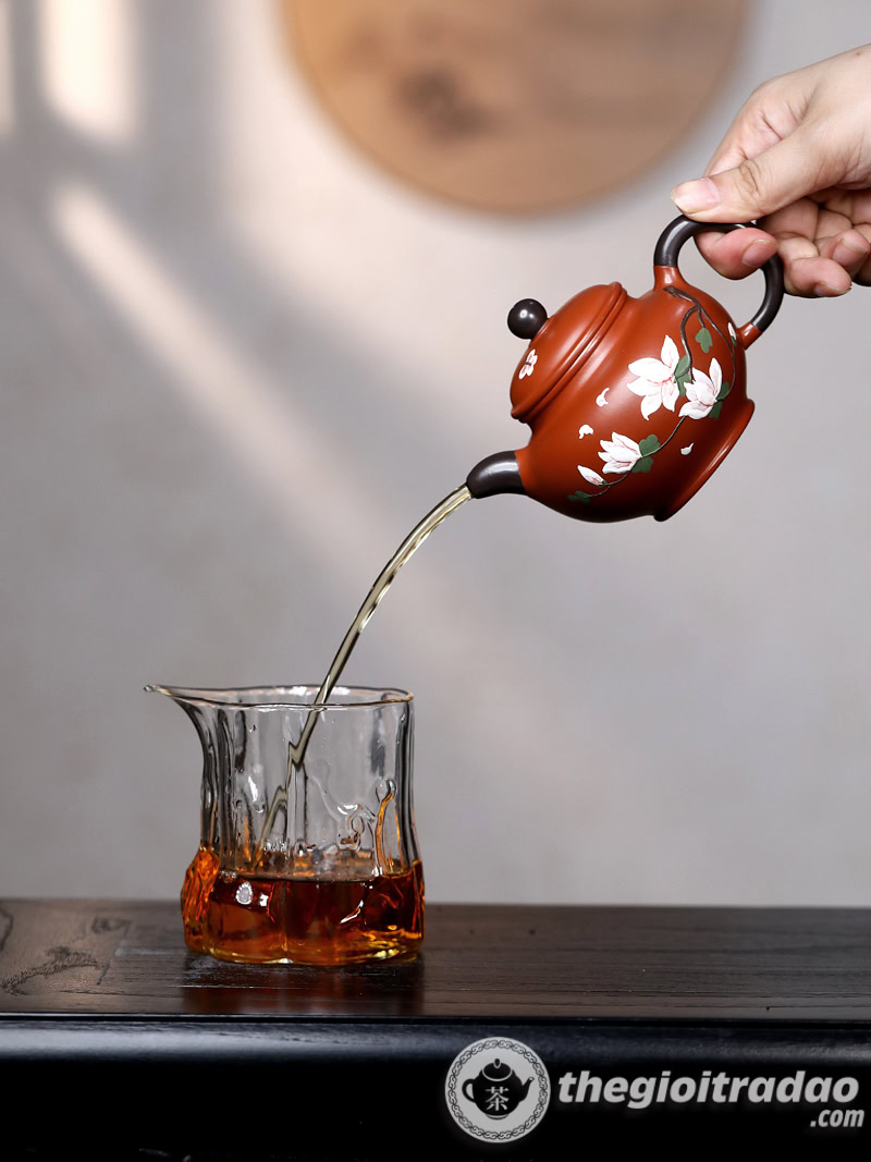 Ấm Tử Sa Xuyết Chỉ Đại Hồng Bào 220ml 18 am tu sa xuyet chi dai hong bao 220ml--14