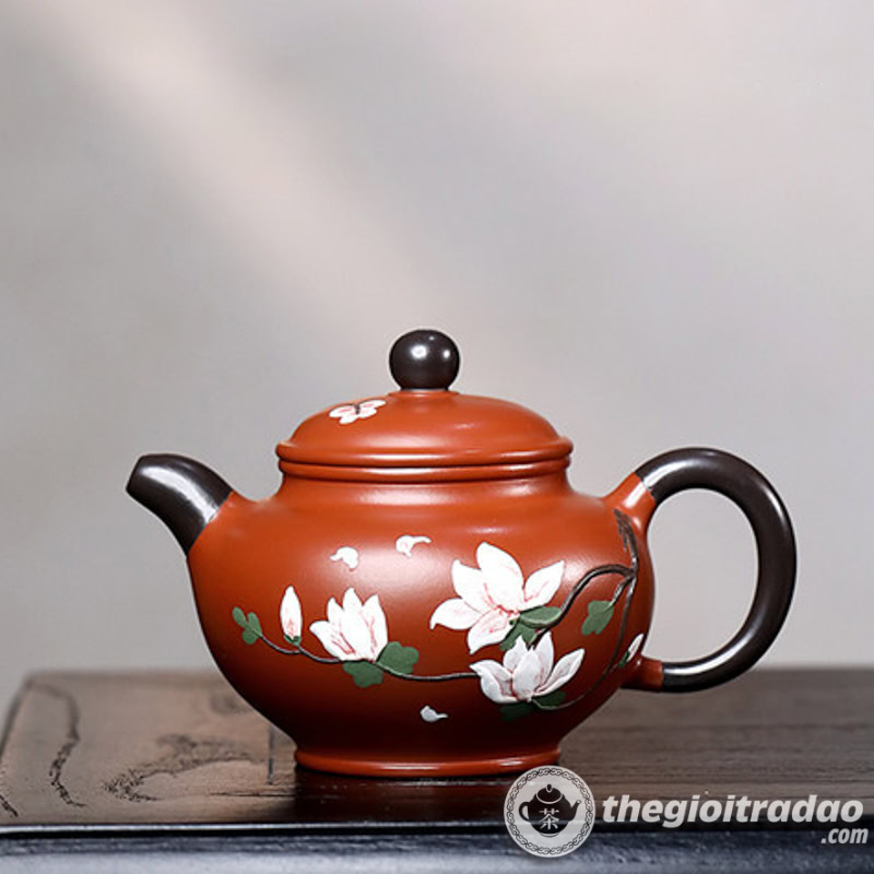 Ấm Tử Sa Xuyết Chỉ Đại Hồng Bào 220ml 1 am tu sa xuyet chi dai hong bao 220ml--16