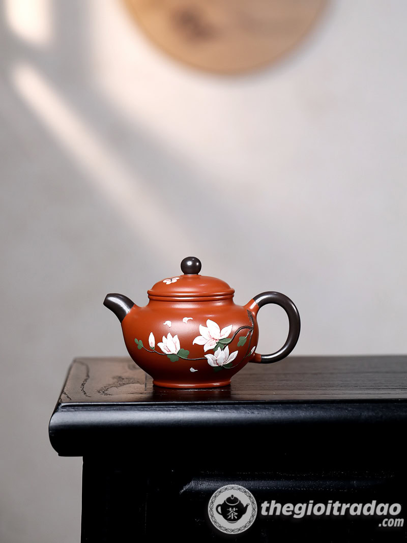 Ấm Tử Sa Xuyết Chỉ Đại Hồng Bào 220ml 10 am tu sa xuyet chi dai hong bao 220ml--6