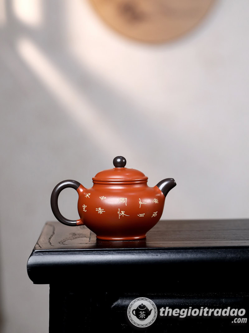 Ấm Tử Sa Xuyết Chỉ Đại Hồng Bào 220ml 11 am tu sa xuyet chi dai hong bao 220ml--7