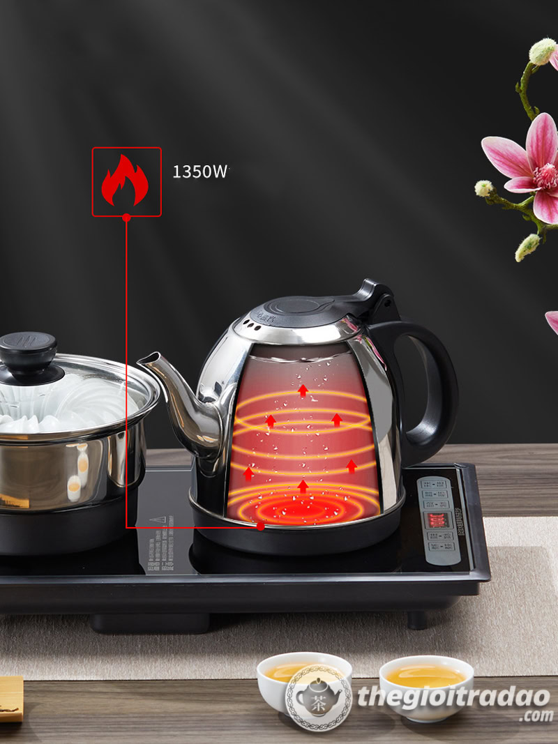 Bàn Trà Điện Tự Động Bơm Nước, Tùy Chỉnh Nhiệt Độ Pha Trà 14 bo bep dien kem noi trang dun nuoc pha tra 20x37--3