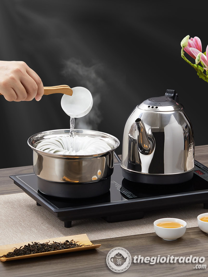 Bàn Trà Điện Tự Động Bơm Nước, Tùy Chỉnh Nhiệt Độ Pha Trà 16 bo bep dien kem noi trang dun nuoc pha tra 20x37--6