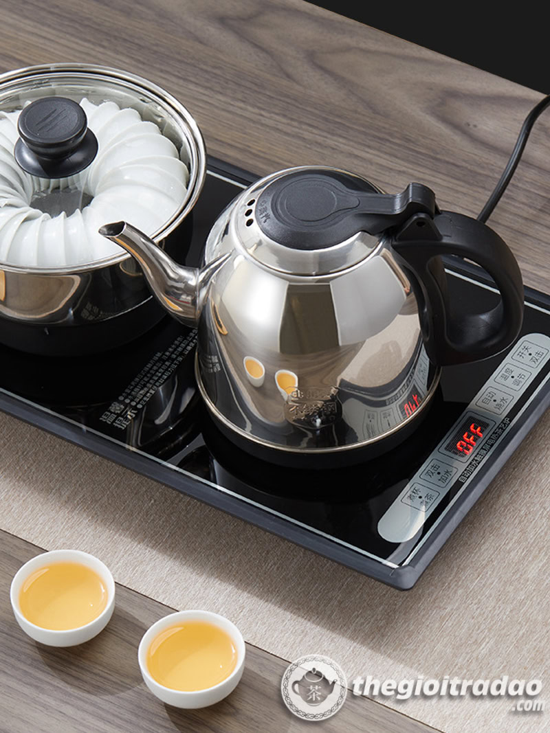 Bàn Trà Điện Tự Động Bơm Nước, Tùy Chỉnh Nhiệt Độ Pha Trà 17 bo bep dien kem noi trang dun nuoc pha tra 20x37--7