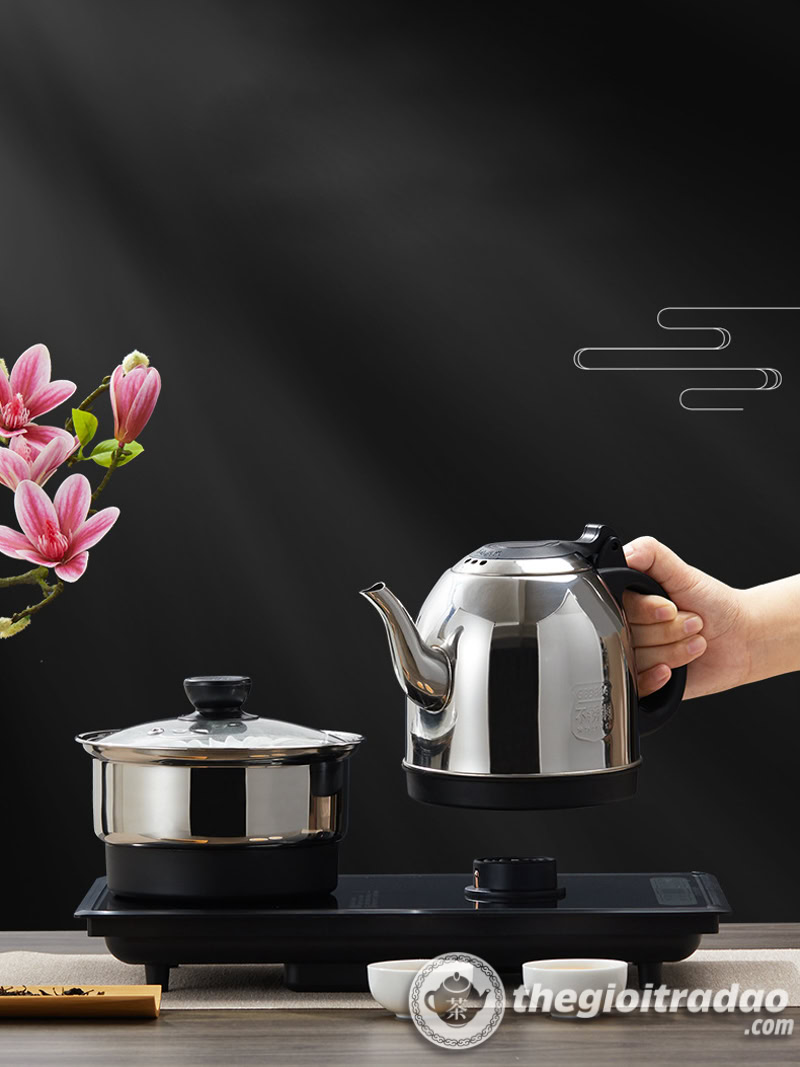 Bàn Trà Điện Tự Động Bơm Nước, Tùy Chỉnh Nhiệt Độ Pha Trà 18 bo bep dien kem noi trang dun nuoc pha tra 20x37--8