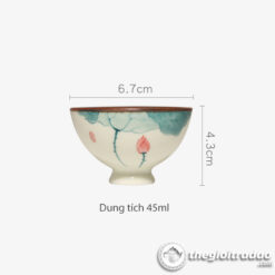Chén Uống Trà Vẽ Tay Họa Tiết Sen 45ml 11 chen uong tra ve tay hoa tiet sen 45ml-64199533-12