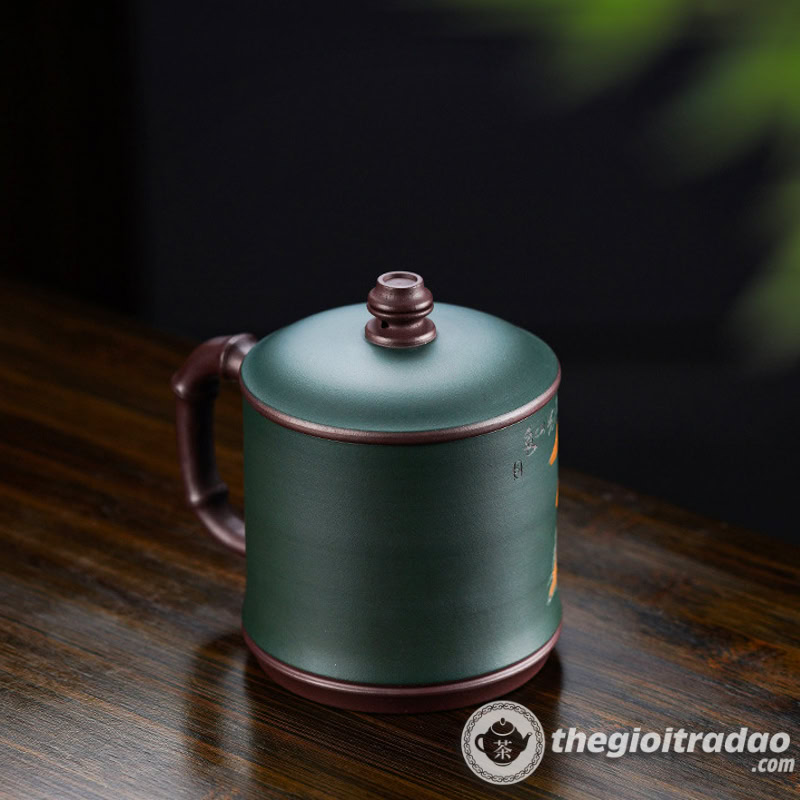 Cốc Trà Tử Sa Khắc Sơn Cảnh Tử Nê 450ml 17 coc uong tra tu sa khac son canh tu ne 450ml--6