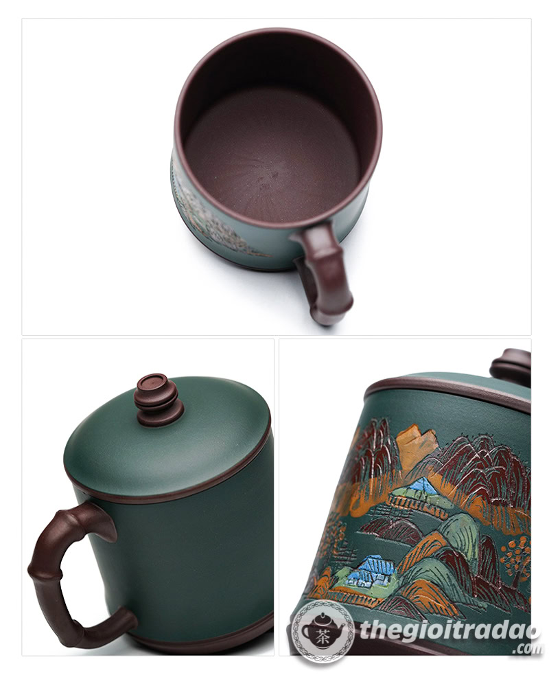 Cốc Trà Tử Sa Khắc Sơn Cảnh Tử Nê 450ml 21 coc uong tra tu sa khac son canh tu ne 450ml--7