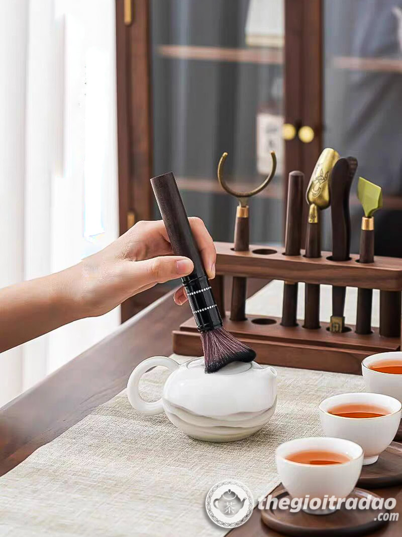 Bộ Dụng Cụ Pha Trà 6 Món Kèm Giá Đỡ Gỗ Óc Chó 18 Bo dung cu pha tra 6 mon kem gia go oc cho--12