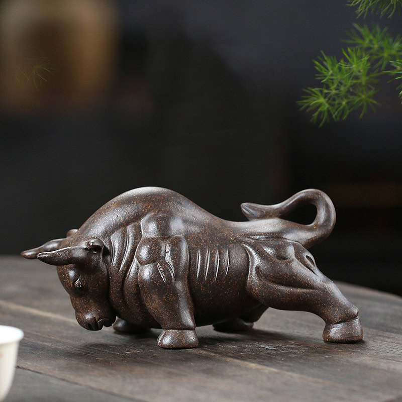 Tượng Bò Tót Tử Sa – Trang Trí Bàn Trà, Thu Hút Tài Lộc 1 Tuong bo tot tu sa phong thuy, suc manh thinh vuong but pha--23