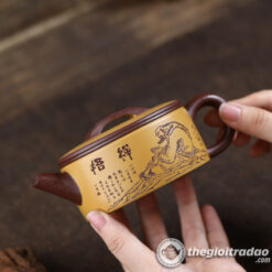 Ấm Tử Sa Hán Ngõa Đạt Ma Sư Tổ 150ml 6 am tu sa han ngoa khac dat ma su to 150ml--2