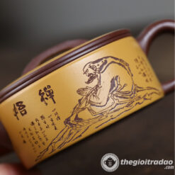 Ấm Tử Sa Hán Ngõa Đạt Ma Sư Tổ 150ml 8 am tu sa han ngoa khac dat ma su to 150ml--2