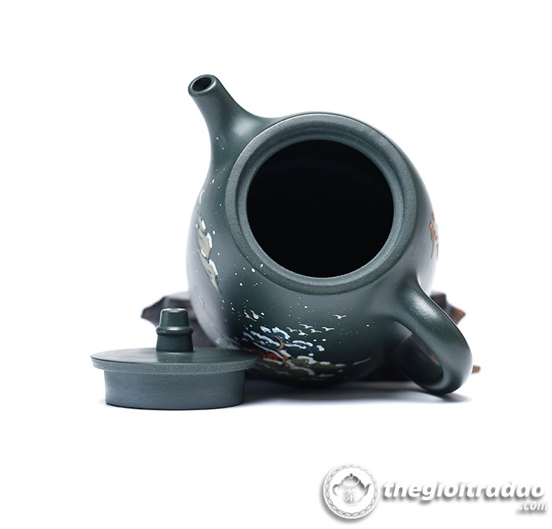 Ấm Tử Sa Tuyết Sơn Hán Đạc Mặc Lục Nê 270ml 26 am tu sa tuyet son han dac mac luc ne 270ml--14