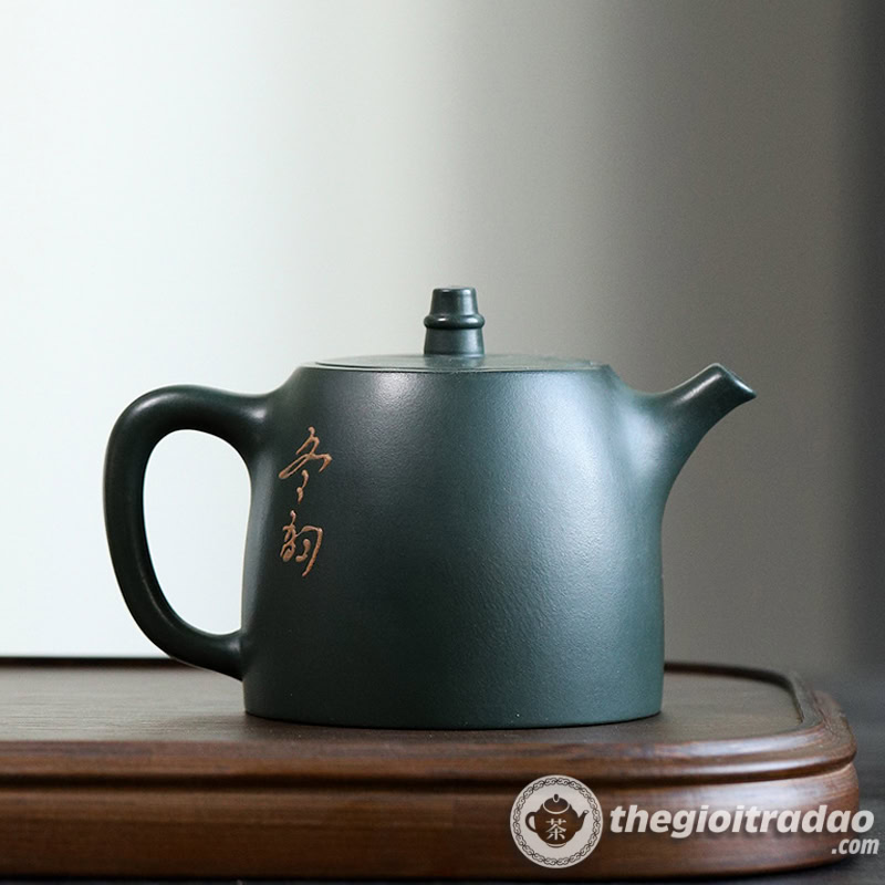 Ấm Tử Sa Tuyết Sơn Hán Đạc Mặc Lục Nê 270ml 2 am tu sa tuyet son han dac mac luc ne 270ml--2