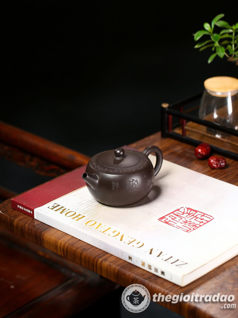 Ấm Tử Sa Uyển Ngọc Hắc Chu Nê 210ml 14 am tu sa uyen ngoc hac chu ne 210ml--10