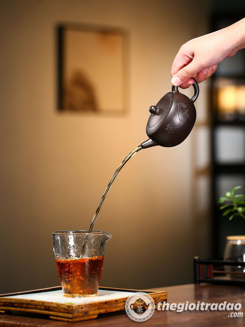 Ấm Tử Sa Uyển Ngọc Hắc Chu Nê 210ml 17 am tu sa uyen ngoc hac chu ne 210ml--13