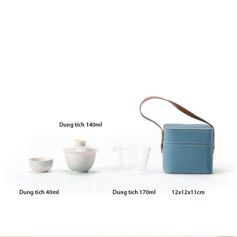 Bộ Ấm Trà Du Lịch Sứ Cảnh Đức Kèm Hộp Đựng 17 bo am pha tra su canh duc co tui xach dep--10