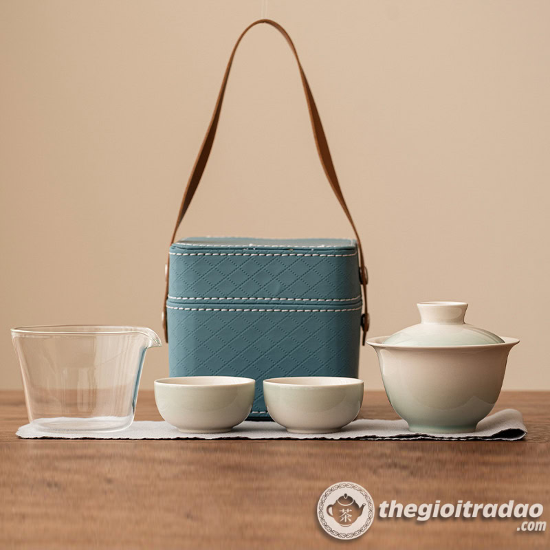 Bộ Ấm Trà Du Lịch Sứ Cảnh Đức Kèm Hộp Đựng 8 bo am pha tra su canh duc co tui xach dep--11