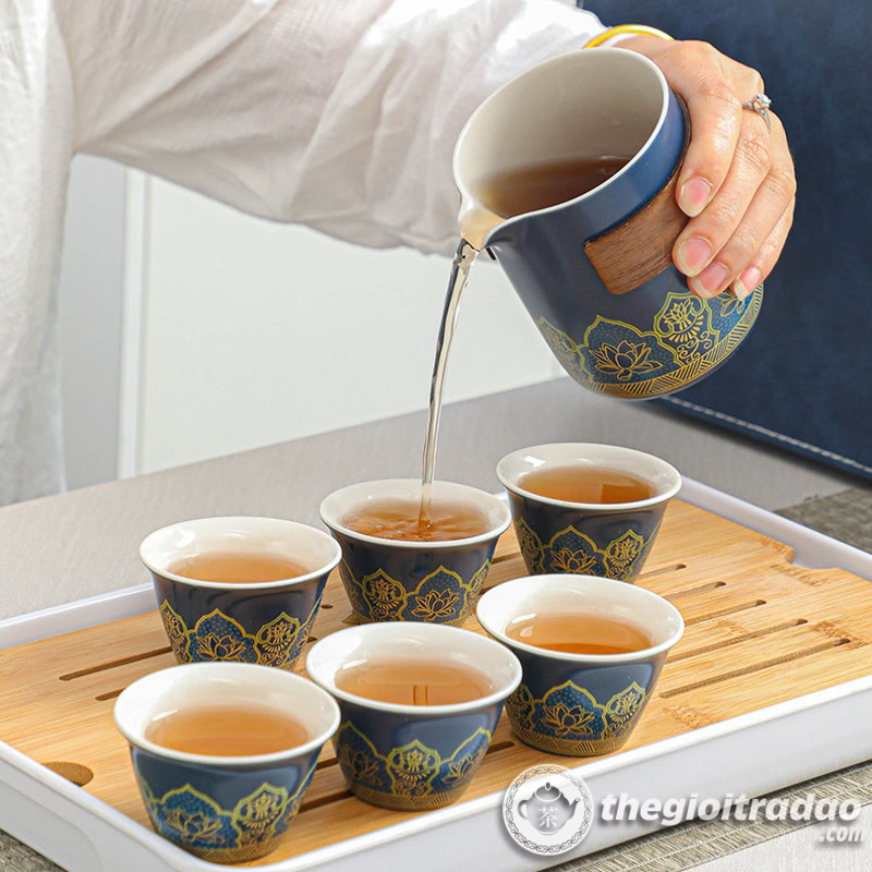 Bộ Ấm Trà Du Lịch Kèm Khay, Xách Tay Cao Cấp 16 bo am tra du lich kem khay xach tay cao cap--19