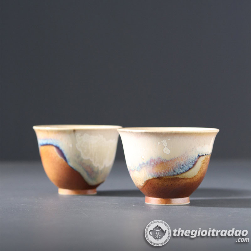 Chén Chủ Uống Trà Men Hỏa Biến Nung Củi 100ml 2 chen chu uong tra men hoa bien nung cui 100ml-1899654620-2