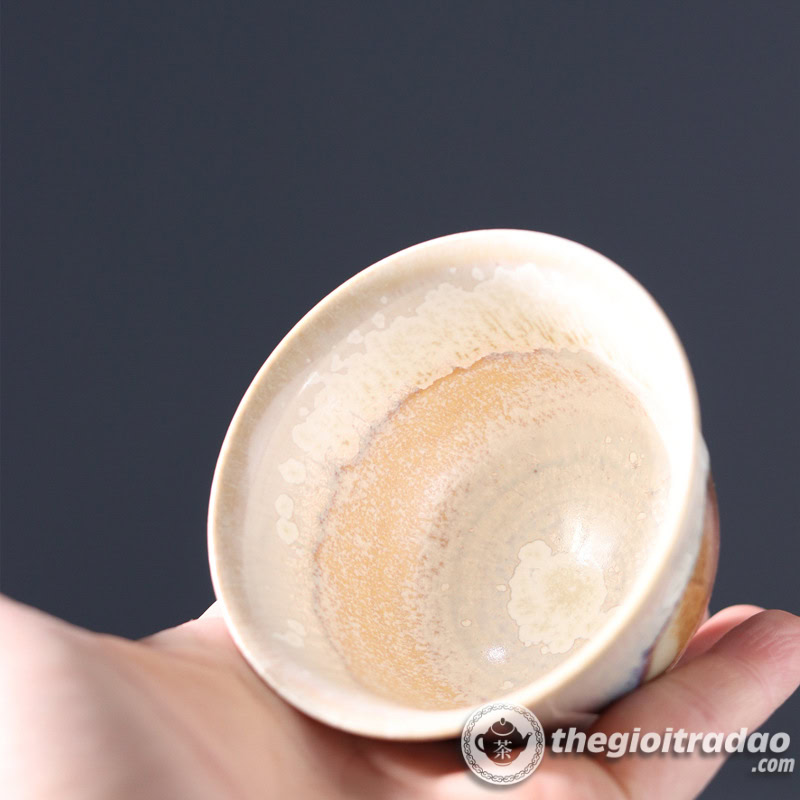 Chén Chủ Uống Trà Men Hỏa Biến Nung Củi 100ml 4 chen chu uong tra men hoa bien nung cui 100ml-1899654620-3