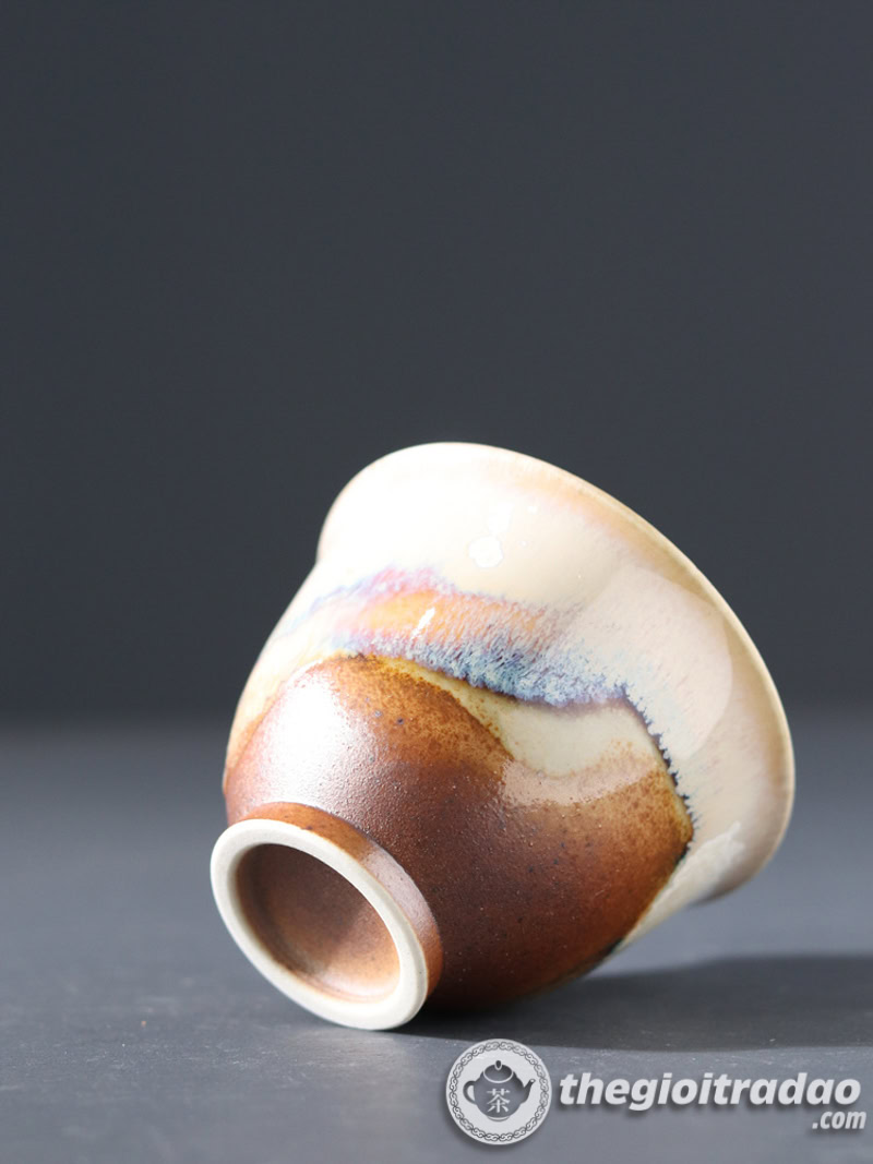 Chén Chủ Uống Trà Men Hỏa Biến Nung Củi 100ml 14 chen chu uong tra men hoa bien nung cui 100ml-1899654620-9