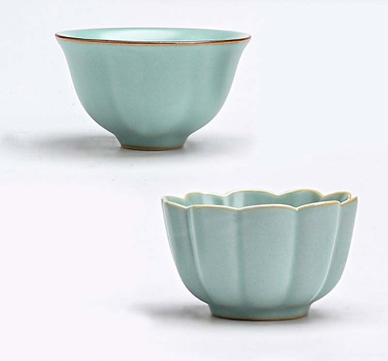 Chén Trà Nhữ Diêu Miệng Hoa Men Ngọc 75ml 18 chen uong tra nhu dieu mieng hoa men ngoc 75ml--13