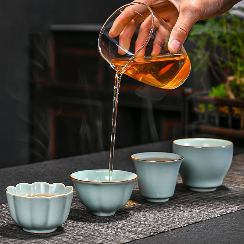 Chén Trà Nhữ Diêu Miệng Hoa Men Ngọc 75ml 1 chen uong tra nhu dieu mieng hoa men ngoc 75ml--14