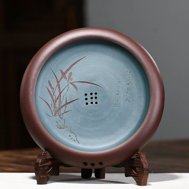 Khay Đặt Ấm Trà Tử Sa Nghi Hưng Cao Cấp 1 De dat am, khay duong am gom tu sa cao cap-