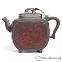 Ấm Tử Sa Hoa Điểu Phương Tôn Nung Củi 250ml 9 am tu sa hoa dieu phuong ton nung cui 250ml-2