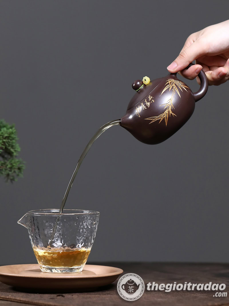 Ấm Tử Sa Tây Thi Kim Trúc Tử Nê 260ml 20 am tu sa tay thi kim truc tu ne 260ml--15