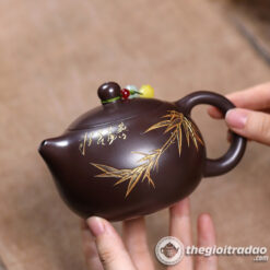 Ấm Tử Sa Tây Thi Kim Trúc Tử Nê 260ml 7 am tu sa tay thi kim truc tu ne 260ml--6