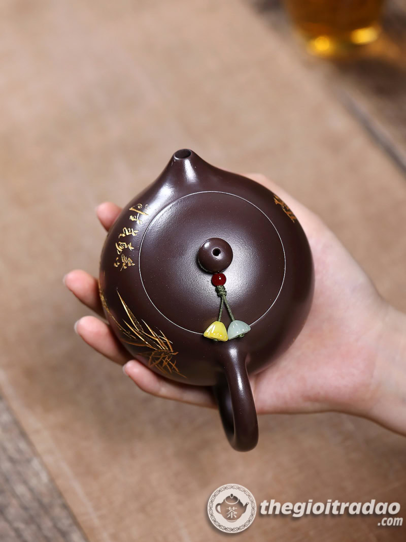 Ấm Tử Sa Tây Thi Kim Trúc Tử Nê 260ml 13 am tu sa tay thi kim truc tu ne 260ml--7