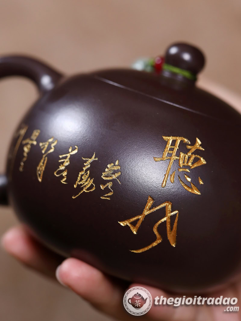 Ấm Tử Sa Tây Thi Kim Trúc Tử Nê 260ml 15 am tu sa tay thi kim truc tu ne 260ml--9