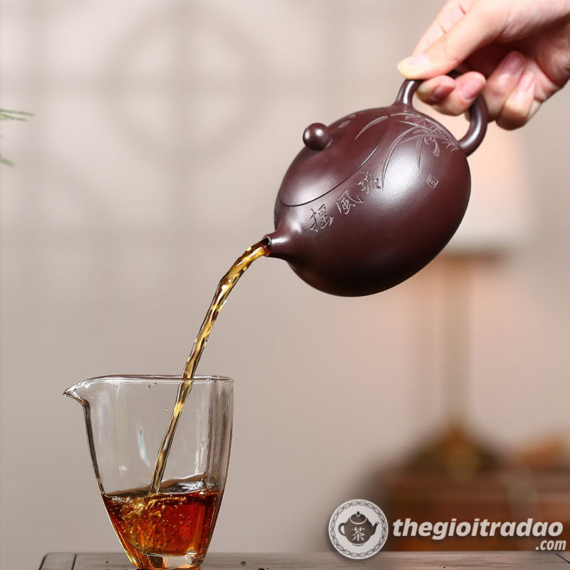 Ấm Tử Sa Nghi Hưng Tây Thi Tử Nê 420ml 14 am tu sa tay thi nguyen khoang tu ne 420ml--3