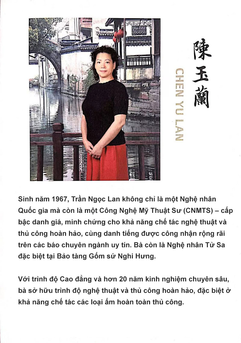 Ấm Tử Sa Thạch Biều Thanh Long Tử Nê 280ml 10 nghệ nhân làm ấm tử sa