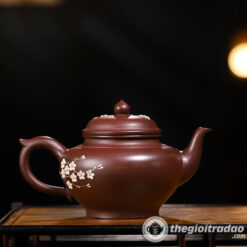 Ấm Tử Sa Tiếu Anh Mai Hoa Tử Nê 420ml 7 am tu sa tieu anh mai hoa tu ne 420ml