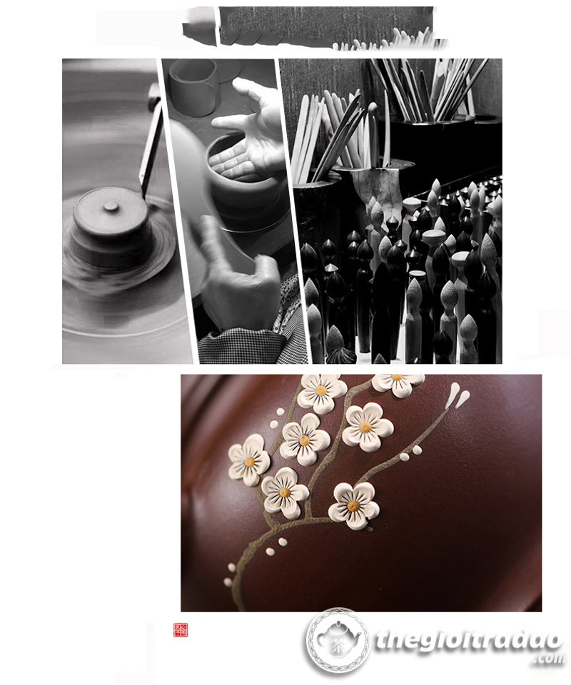 Ấm Tử Sa Tiếu Anh Mai Hoa Tử Nê 420ml 14 am tu sa tieu anh mai hoa tu ne 420ml--17