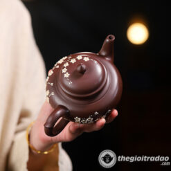 Ấm Tử Sa Tiếu Anh Mai Hoa Tử Nê 420ml 8 am tu sa tieu anh mai hoa tu ne 420ml--2