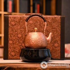 Bộ Bếp Điện Ấm Đồng Chạm Búa Thủ Công Cao Cấp 1500ml 8 bo bep dien am dong cham bua thu cong cao cap 1500ml--5