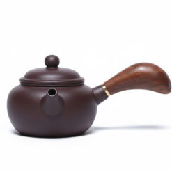 Ấm Trà Tử Sa Đường Vũ Cán Gỗ Tử Nê 200ml 7 duong vu can go