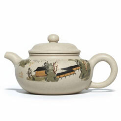 Ấm Tử Sa Phỏng Cổ Sơn Thủy Bạch Ngọc Đoạn 230ml 9 phong co son canh